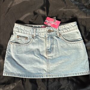 Edikted denim mini skirt